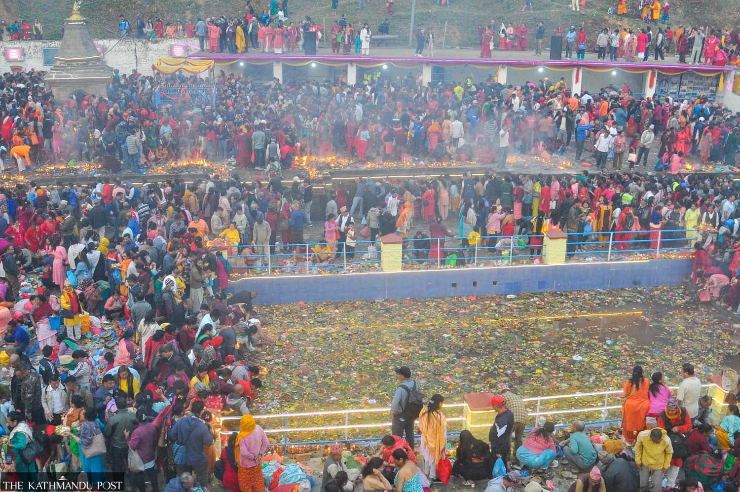 Thousands throng Matatirtha Kunda