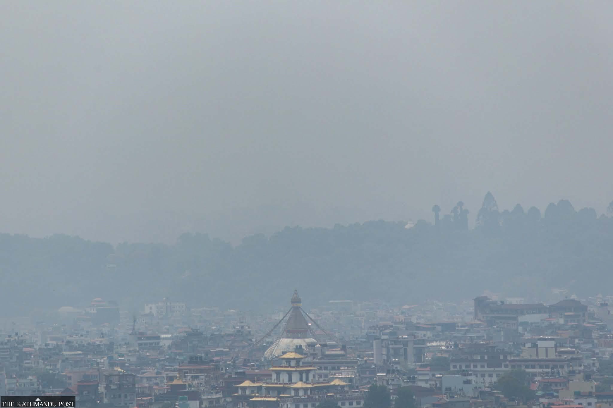 Kathmandu shrouded in haze as pollution spikes