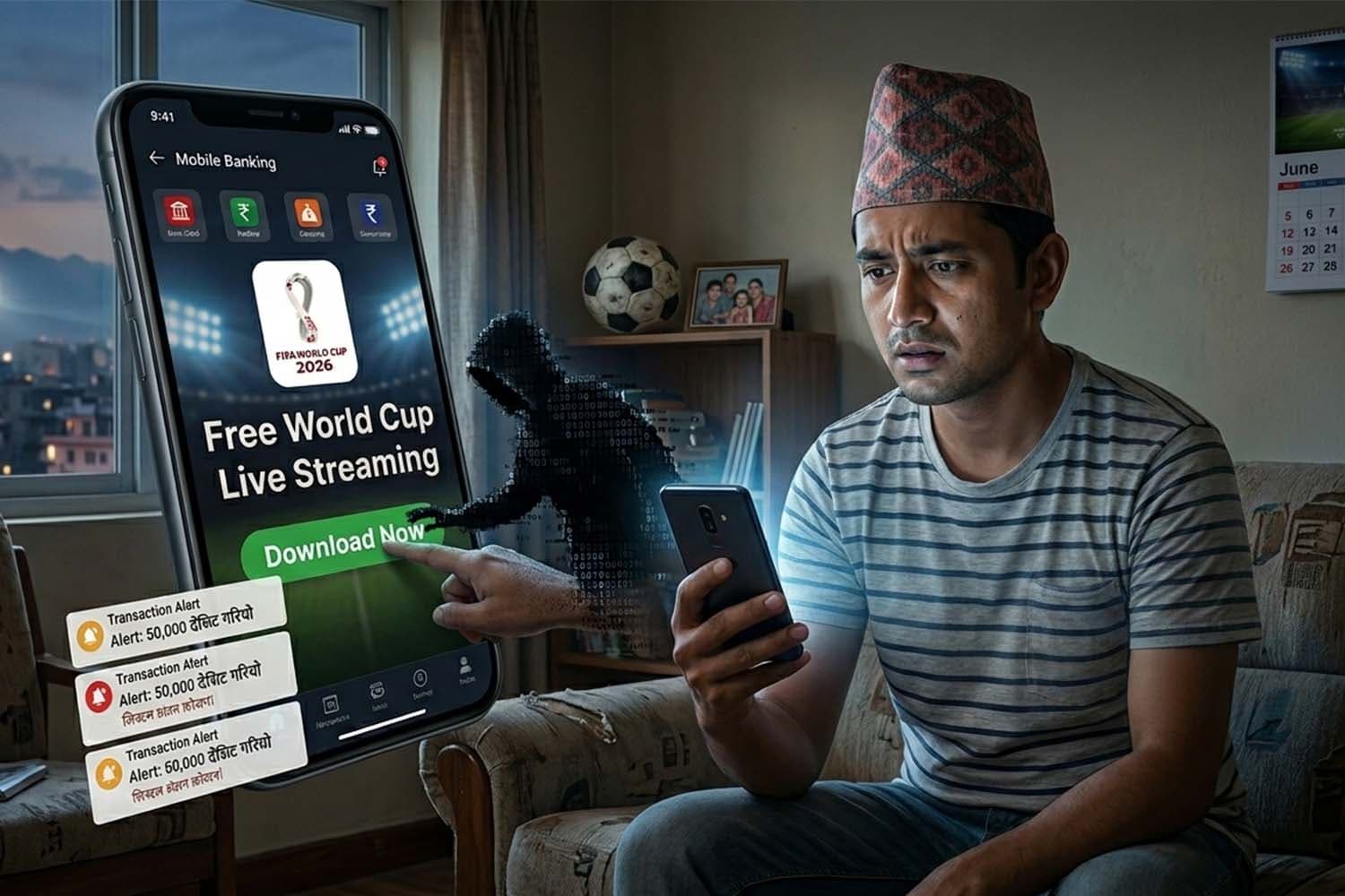 World Cup ‘free streaming’ scams drain Rs7.5 million from Nepalis in under two weeks