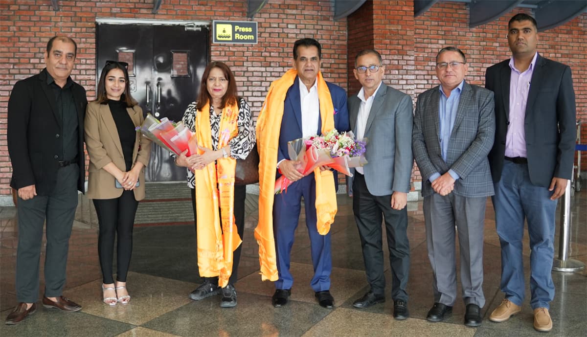 भारतीय नीति आयोगका पूर्वप्रमुख अमिताभ कान्त काठमाडौंमा