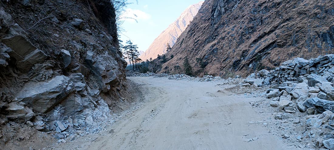 बेनी–जोमसोम सडकको म्याग्दी खण्ड अवरुद्ध