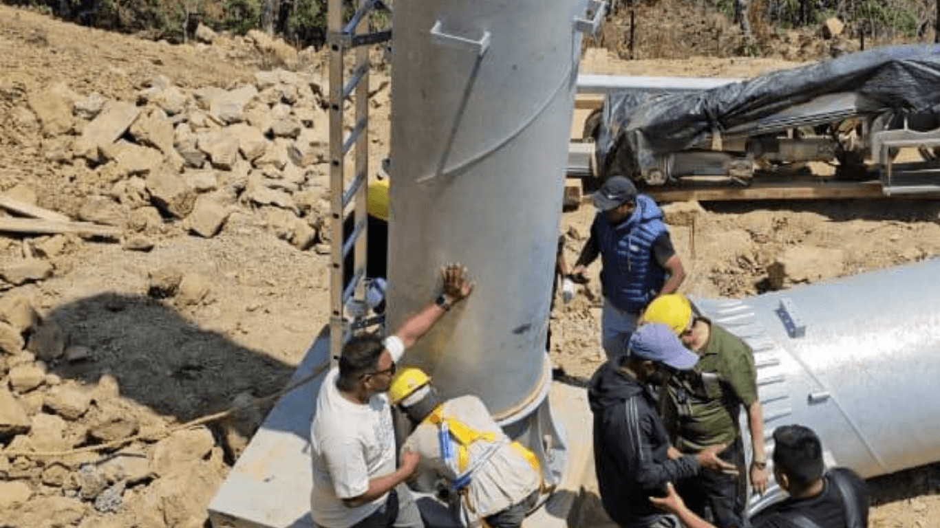 कैलालीमा जाल्पादेवी केबलकारकोे काम सुरु, दुई महिनामा सम्पन्नको लक्ष्य