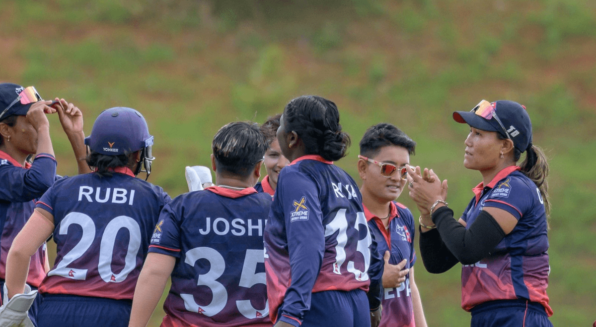 आईसीसी महिला च्यालेन्ज ट्रफी : अमेरिकाविरुद्ध ब्याटिङ गर्दै नेपाल