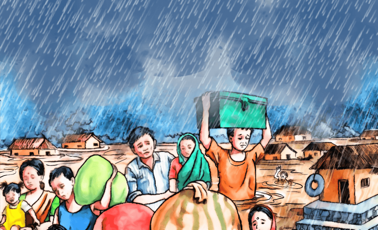 Monsoon influences entire areas of Koshi, Madhesh and Bagmati provinces