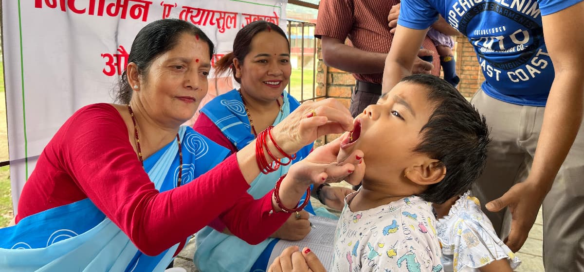 दुई दिनमा २३ लाख बालबालिकालाई खुवाइयो भिटामिन ‘ए’