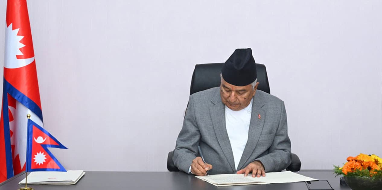 सहकारीसम्बन्धी राष्ट्रपति  पौडेलद्वारा अध्यादेश जारी