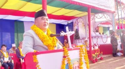 भौतिक पूर्वाधार विकास सरकारको प्राथमिकतामा छ : रक्षामन्त्री राई