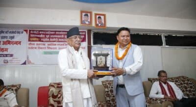 अध्यक्ष प्रचण्डलाई बेलौरीमा स्वागत तथा अभिनन्दन