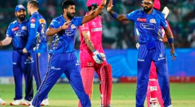 आईपीएलः मुम्बई शीर्ष स्थानमा, सय रनले पराजित राजस्थान बाहिरियो