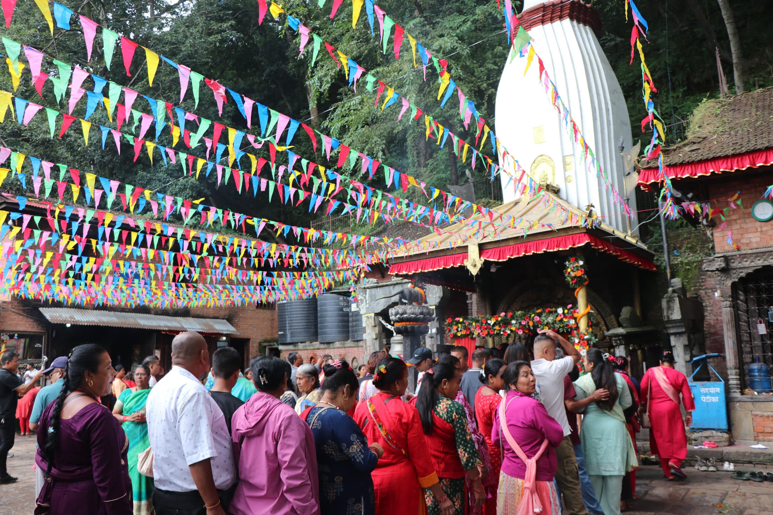 सिन्दुर जात्रा गर्दै सूर्यविनायक गणेशको रथारोहण