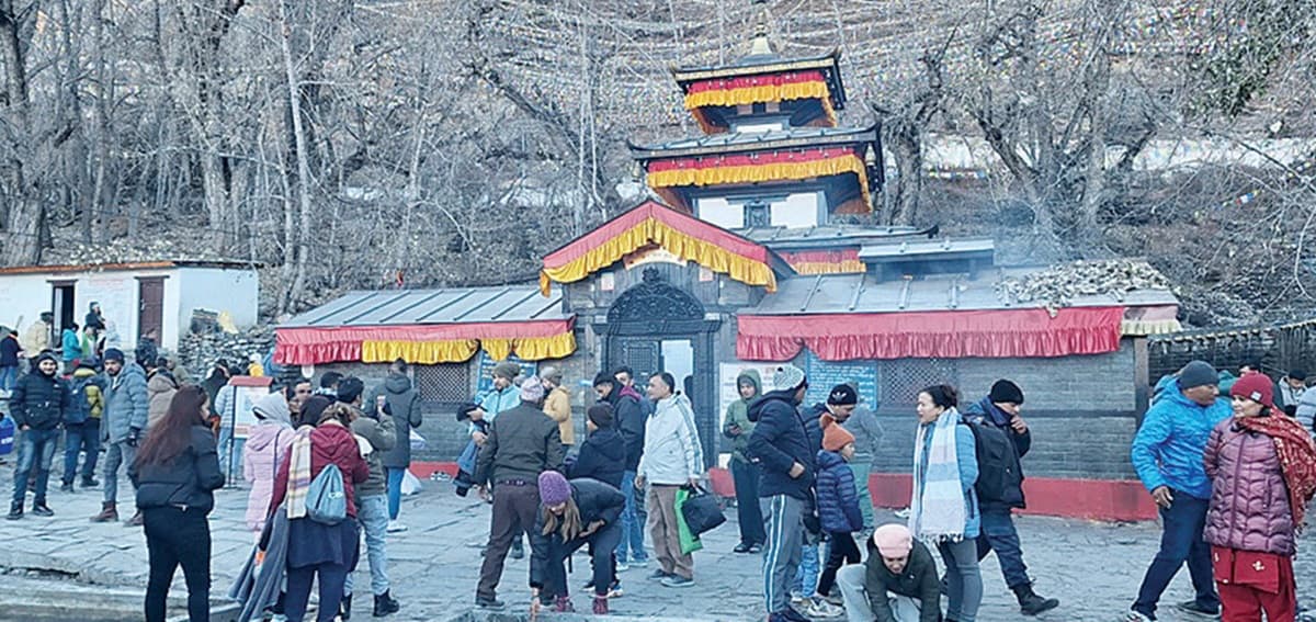 दशैंपछि मुक्तिनाथ मन्दिरमा दर्शनार्थी बढे