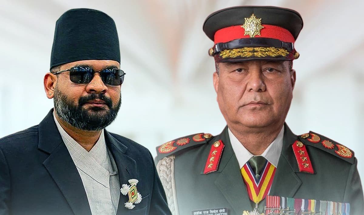 सैनिक अधिकृतलाई राजुनाथको हप्की-दप्की : प्रधानसेनापतिले प्रधानमन्त्रीसँग राखे असन्तुष्टि