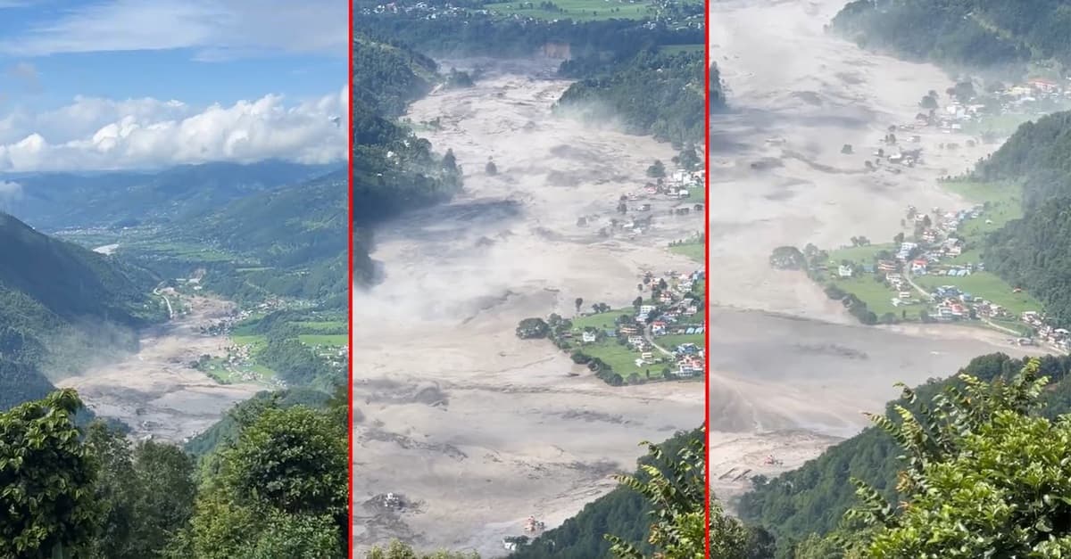 रसुवाको भोटेकोशी नदीमा भीषण बाढी, सचेत रहन आग्रह
