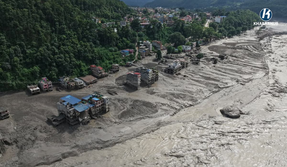 रसुवा बाढीमा मृत्यु हुनेको संख्या १०० पुग्यो, २८ प्रहरी सम्पर्कविहीन