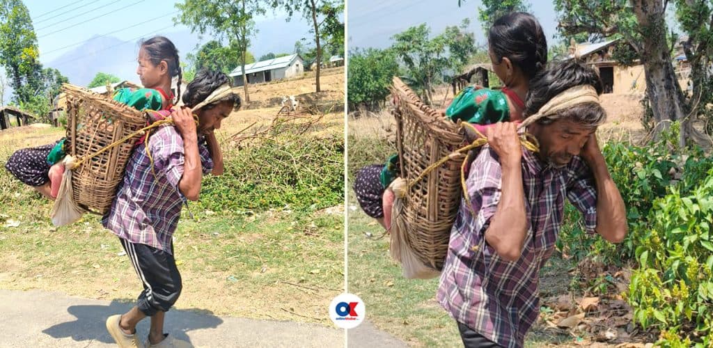 डोकोमा श्रीमती बोक्दै अस्पताल पुग्ने कम्मानेको गुनासो : चुनाव जितेपछि वाचा बिर्सिए