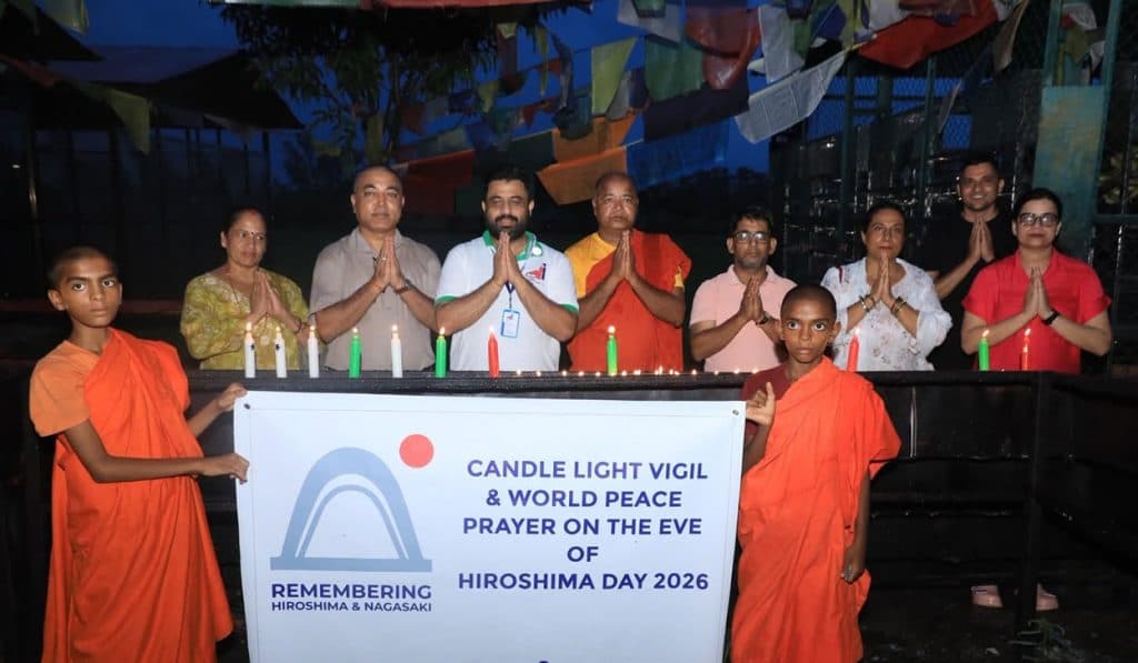 हिरोशिमा दिवसमा लुम्बिनीमा दीप प्रज्ज्वलन, वृक्षरोपण र शान्ति प्रार्थना