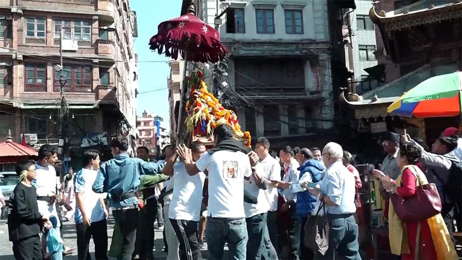 असनमा कुभिन्डो का*टेर मनाइयो खड्ग जात्रा