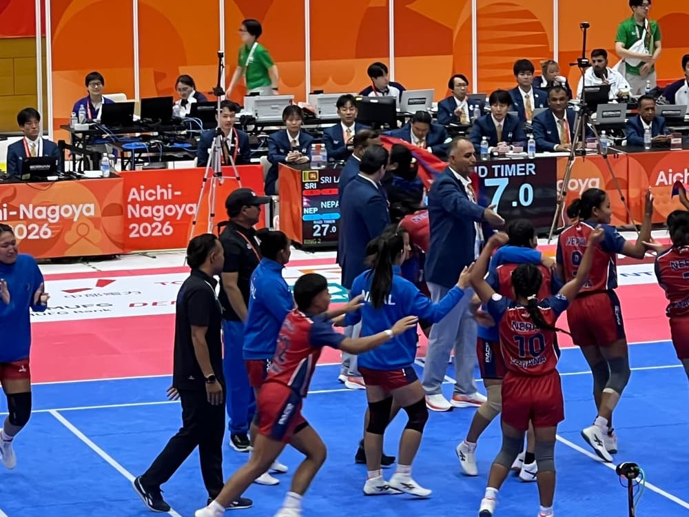 Nepal women’s kabaddi team seals Asian Games medal