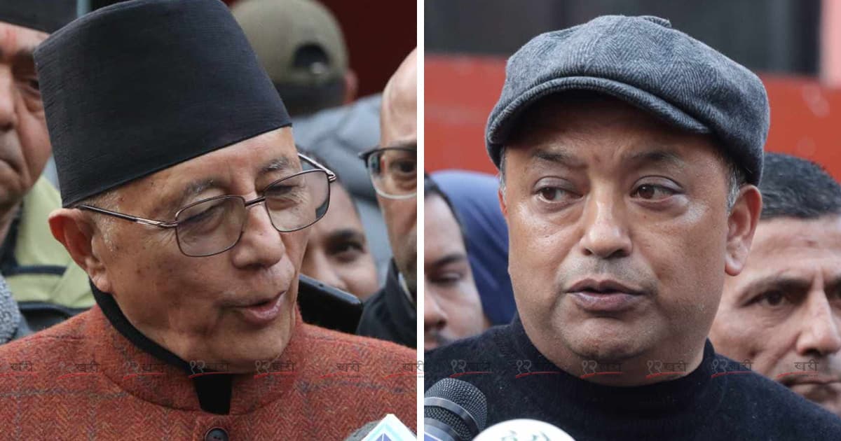 कांग्रेस सभापति थापा र नेता शेखर कोइरालाबीच भेटवार्ता