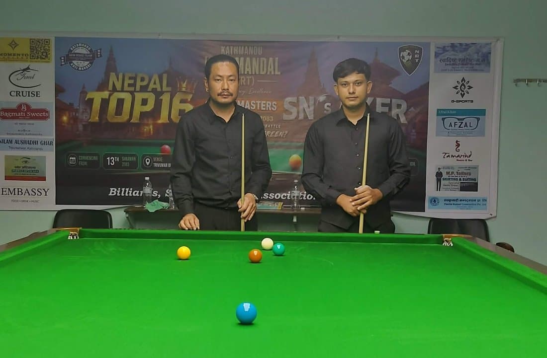 ग्रान्ड मास्टर्स स्नूकरमा आकाशको दोस्रो जित