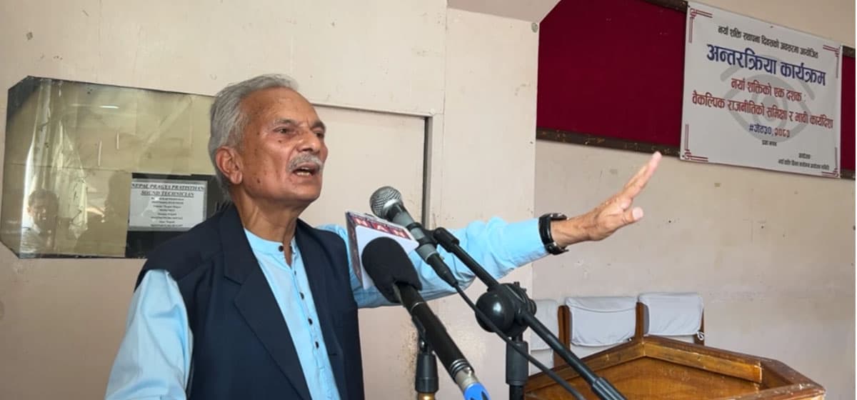 नयाँ वैकल्पिक शक्तिको आवश्यकता छ : बाबुराम भट्टराई