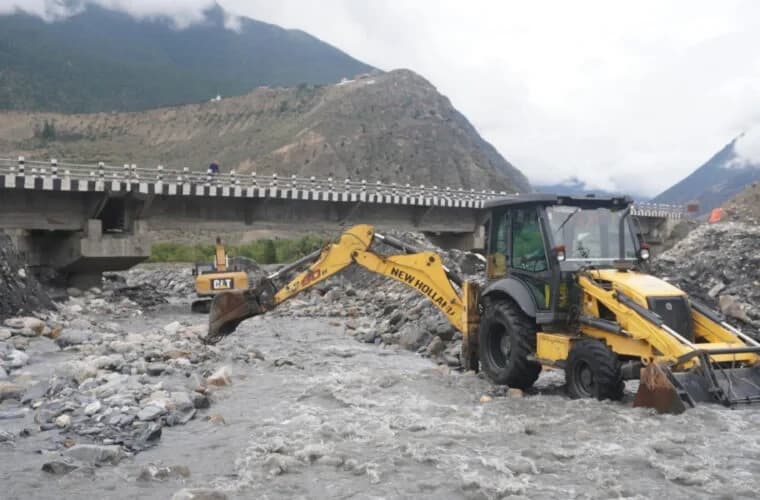 मुस्ताङको स्याङ र मार्फा खोलामा नदी उकास घटाइँदै