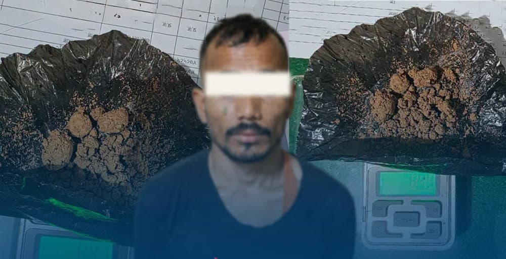 ब्राउन सुगरसहित एक जना भारतीय नागरिक पक्राउ