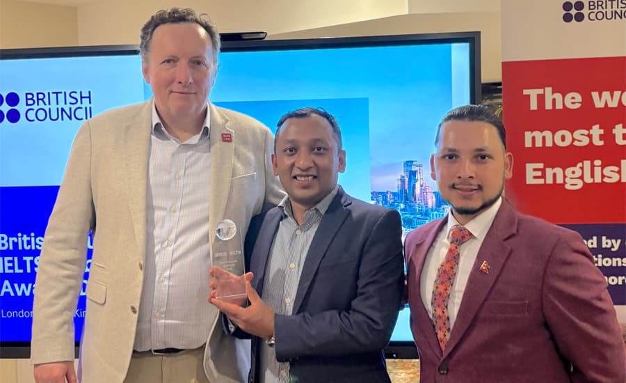 अर्बिट ग्रुपलाई ब्रिटिश काउन्सिलको ‘सर्वोत्कृष्ट व्यवसायिक साझेदार’ पुरस्कार