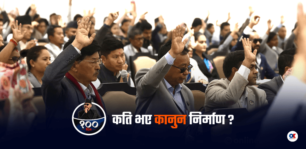सरकारका १०० दिन : संसद्बाट कानुन निर्माणको लक्ष्य अधुरै
